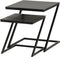 Bijzettafel Zorro set van 2 - Black antique | Meubelplaats