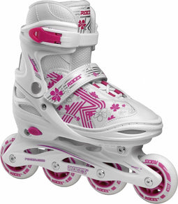 Roces Jokey 3.0 - Inline Skates - Verstelbaar 30-33 - Wit Roze
