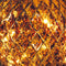 Anna Collection verlichte kerstbal glas - antiek goud -D15 cm- 15 leds