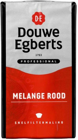 Koffie Douwe Egberts snelfiltermaling Melange Rood 500gr | 6 stuks