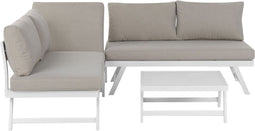 Beliani COCCORINO - Loungeset voor 5 - Grijs - Aluminium