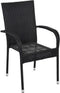 Stapelstoel Corona zwart