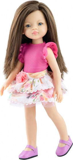 Pop - Amigas - Liu - Lang bruin haar & blauwe ogen - 32cm