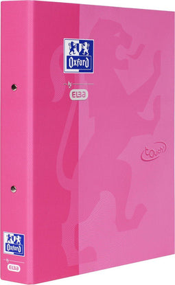 OXFORD Touch ringband - A4 40 mm 2 rings O 30mm karton - roze