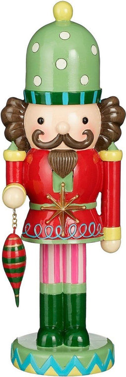 House of Seasons Kerstversiering Nutcracker - 12x10.5x35 cm - Polyresin - Groen