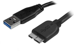 Startech.com Dunne micro USB 3.0-kabel - 0,5 m - Zwart