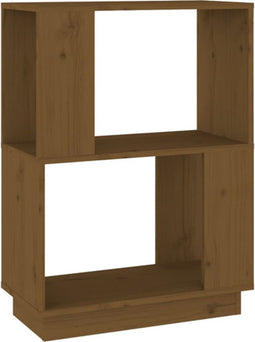 vidaXL - Boekenkast/kamerscherm - 51x25x70 - cm - grenenhout - honingbruin