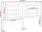 vidaXL - Hoofdbord - 156x4x100 - cm - massief - grenenhout