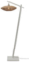 GOOD&MOJO Vloerlamp Tanami - Bamboe/Rotan - 78x55x176cm - Modern - Staande lampen voor Woonkamer - Slaapkamer