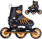 Nils Extreme NA18812 - Inline skates - 3 wielen 100 mm ABEC 9 - Zwart/Oranje (maat L 39-43)