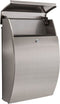 Brievenbus New York inox met 2 palen mat roestvrij staal inox
