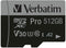 Verbatim Pro - microSDXC 512GB - UHS-Class 3 - 4K-video-ondersteuning
