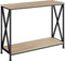 tectake® Tacoma - Consoletafel - Industrieel design - Zwart metalen frame - Afmeting (LxBxH) 100 x 35 x 80,5 cm - Lichtbruin