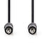 Nedis CAGP22000BK50 - Stereo audiokabel 3,5 mm - 500 cm - Zwart