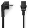 Nedis Stroomkabel - Type F (CEE 7/7) Male - IEC-320-C13 Gehoekt - 2.00 m - Zwart