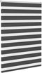 vidaXL - Zebra - rolgordijn - 95x150 - cm - stofbreedte - 90,9 - cm - zwart