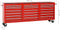 vidaXL - Gereedschapswagen - met - 21 - lades - staal - rood