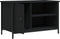 vidaXL - Tv-meubel - 80x40x50 - cm - bewerkt - hout - zwart