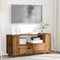vidaXL - Tv-meubel - met wielen - 102x34,5x43 cm - bewerkt hout - oud hout