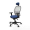 Piqueras y Crespo 2D036G1 - Bureaustoel - Verstelbare hoofdsteun en hoogte - Marineblauw