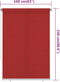vidaXL - Rolgordijn - voor - buiten - 160x230 - cm - HDPE - rood