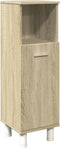 vidaXL - Badkamerkast - 30,5x30x95 - cm - bewerkt - hout - sonoma - eikenkleurig