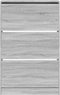Schoenenkast 80x21x125,5 cm bewerkt hout grijs sonoma eiken