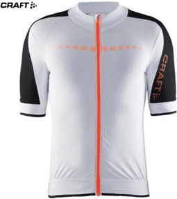 Craft Aerotec Jersey - Lichtgewicht heren fietsshirt - Aerodynamisch en ventilerend - Wit Geel Zwart