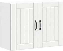 vidaXL - Keukenwandkast - Lucca - bewerkt - hout - wit