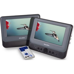 Salora DVP7048TWIN - Portable DVD-speler - 7" scherm - Ingebouwde accu