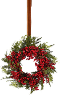 House of Seasons Kerstkrans - Ø56 cm - Rood