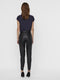 VERO MODA VMJANNI HW PU LEGGING - Dames Legging - Skinny fit - Zwart