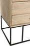 J-Line kast Geweven - 3 deuren + 4 laden - hout - naturel