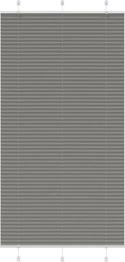 vidaXL - Plissé - rolgordijn - 110x200 - cm - stofbreedte - 109,4 - cm - antraciet