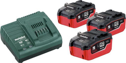 Metabo ME1855 - Accu 18V 5.5Ah - Inclusief 3x Accu en Oplader ASC 30-36