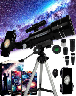 ODESSEY® Milky Way Edition Reflector Telescoop - voor Kinderen - 150X Zoom - Tafel Telescoop - Sterrenkijker - Telescoop Kinderen - Sterrenkijker voor Kinderen - Sterrenkijker Telescoop