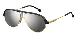 CARRERA 1017/S - Zonnebril - Piloot - Zwart/goud met grijze lens
