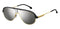CARRERA 1017/S - Zonnebril - Piloot - Zwart/goud met grijze lens