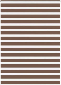 vidaXL - Zebra - rolgordijn - 155x200 - cm - stofbreedte - 150,9cm - polyester - bruin