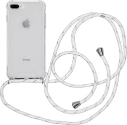 iMoshion Hoesje Geschikt voor iPhone 8 Plus / 7 Plus Hoesje Met Koord - iMoshion Backcover met koord - Transparant