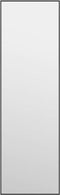 vidaXL - Deurspiegel - 30x100 - cm - glas - en - aluminium - zwart