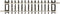 H0 Roco RocoLine (zonder ballastbed) 42412 Rechte rails 115 mm 12 stuk(s)
