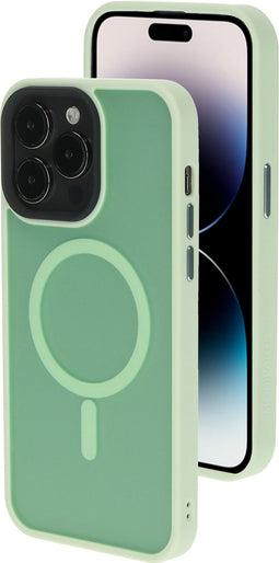 Mobiparts iPhone 14 Pro - Hardcover - MagSafe Compatible met Corner Protection - Groen