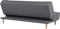 Beliani ALSTEN - Slaapbank 3-zits - Grijs - Kunststof