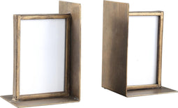 PTMD Erika Fotolijstje - 24 x 10 x 18 cm - Set van 2 - Metaal - Goud