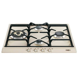SMEG CORTINA || 60CM || GASKOOKPLAAT || RETRO || CREME || SR764PO || INBOUW ||