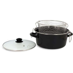 THEKITCHENETTE Friteuse met deksel 3645580 26cm Alle warmtebronnen inclusief inductie