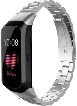 imoshion Bandje met Horlogeband inkorter - Geschikt voor Samsung Galaxy Fit - imoshion Stalen band zonder installatiehulp - Zilver