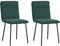 vidaXL - Eetkamerstoelen - 2 - st - fluweel - donkergroen