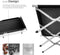 tectake® XL Veldbed - Campingbed Aluminium - Lichtgewicht tot 150 kg - zwart